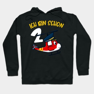 2. Kindergeburtstag Helikopter Geburtstag Jungen Hoodie